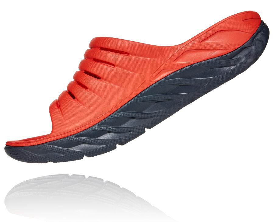 Hoka One One Slide Panske Červené - ORA Recovery - 75380-BQXW